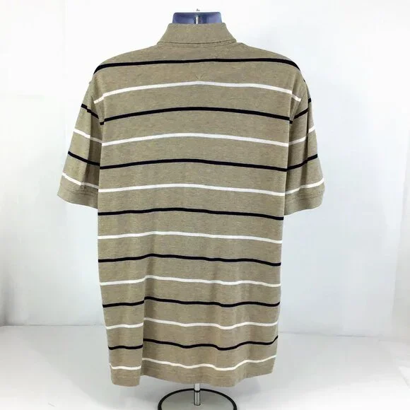 Tommy Hilfiger Striped Polo Collared Men’s Short Sleeves Shirt X-Large - Picture 4 of 12